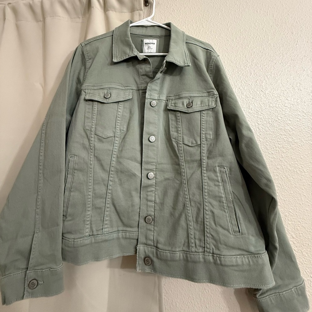 Green Denim Jacket Sonoma Size XXL